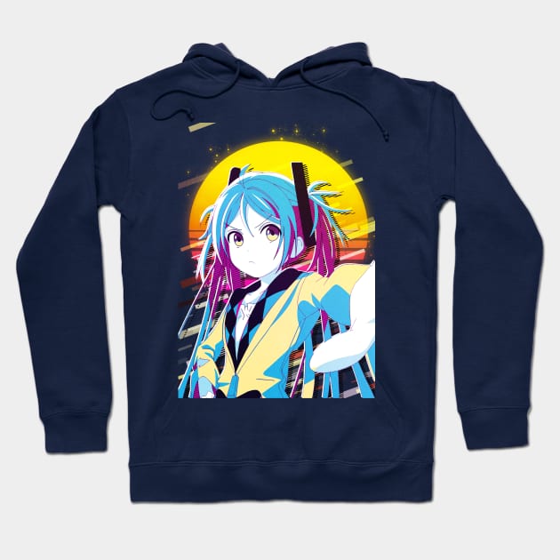 Enju Aihara - Black Bullet Hoodie by 80sRetro